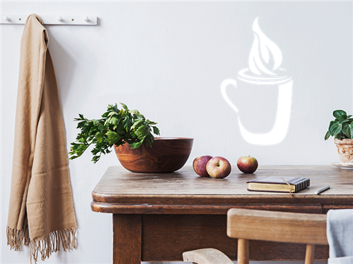 Káva 05 samolepky na stenu, Káva 05 dekorácie na stenu, Káva 05 samolepiace dekorácie na stene, Káva 05 nálepky na stenu