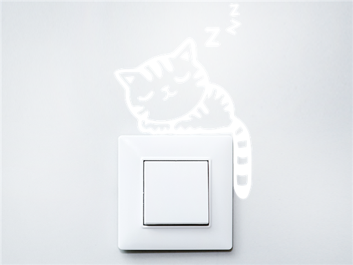 Mačka na vypínač samolepky na stenu, Mačka na vypínač nálepky na stenu, Mačka na vypínač dekorácie na stene, Mačka na vypínač tapety na stene