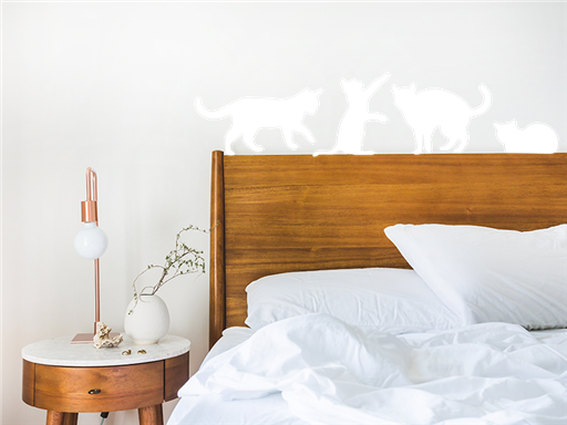 Mačky samolepky na stenu, mačky nálepky na stenu, mačky dekorácie na stenu, mačky samolepiace nálepky na stenu