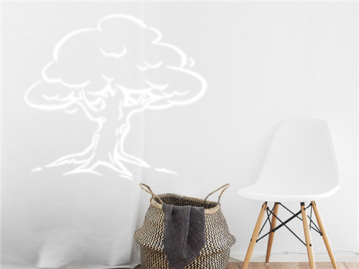 Komiksový strom nálepky na stenu, Komiksový strom nálepky na stenu, Komiksový strom dekorácie na stene, Komiksový strom tapety na stene