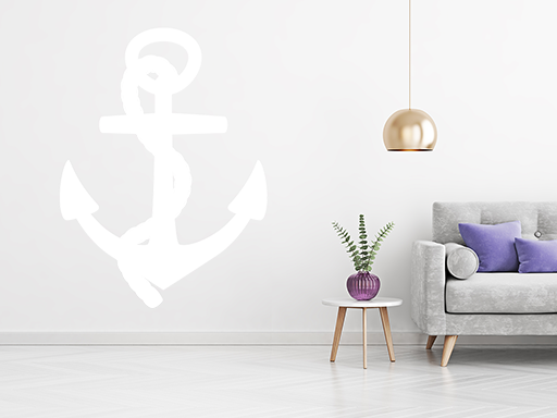 kotva na stenu, kotva samolepky na stenu, kotva nálepky na stenu, kotva dekorácie do interiéru na stenu