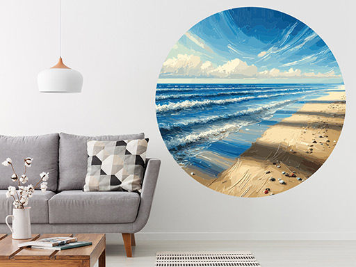 Kúzelná pláž samolepky na stenu, Kúzelná pláž nálepky na stenu, Kúzelná pláž dekorácie na stenu, Kúzelná pláž samolepiace nálepky na stenu