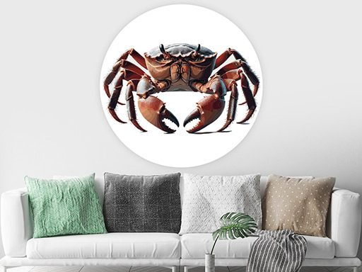 Krab samolepka na zeď, Krab nálepky na zeď, Krab dekorace na stěnu, Krab samolepící dekor na stěny, Krab samolepící tapety na zeď