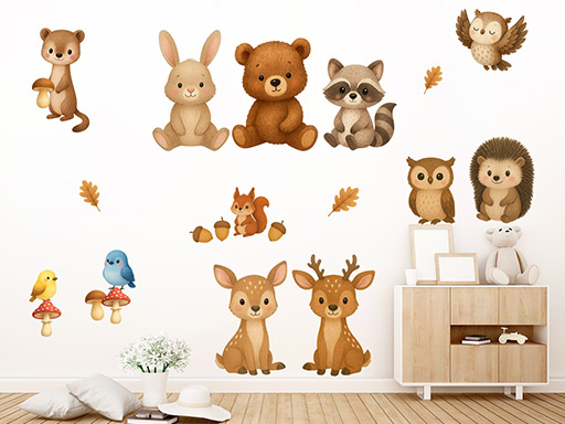 Lesné zvieratká kamaráti