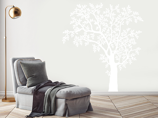 Listnatý strom života samolepky na stenu, Listnatý strom života nálepky na stenu, Listnatý strom života dekorácie na stene, Listnatý strom života tapety na stene