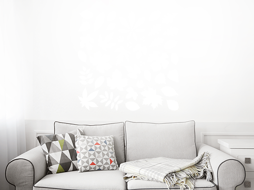 Listy stromu samolepky na stenu, Listy stromu nálepky na stenu, Listy stromu dekorácie na stenu, Listy stromu samolepiace nálepky na stenu