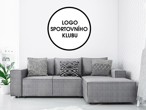 Logo športového klubu samolepky na stenu, Športový klub na prianie dekorácie na stenu, Športový klub symbol samolepiacej dekorácie na stene, logo športový klub nálepky na stenu