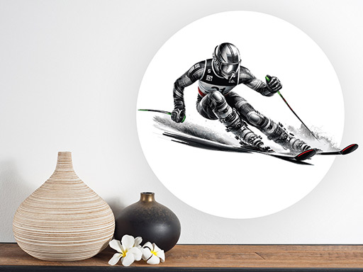 Lyžiar 03 samolepky na stenu, Lyžiar 03 nálepky na stenu, Lyžiar 03 dekorácie na stenu, Lyžiar 03 samolepiace nálepky na stenu