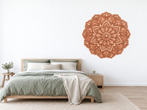 Mandala v růžovém zlatě