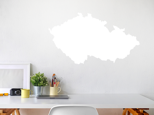 Mapa Česko samolepky na stenu, Mapa Česko samolepky na stenu, Mapa Česko dekorácie na stenu, Mapa Česko samolepiace nálepky na stenu