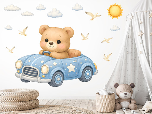 edvedík v autíčku