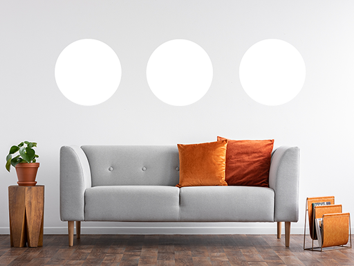 Moderné kruhy samolepky na stenu, Moderné kruhy nálepky na stenu, Moderné kruhy dekorácie na stene, Moderné kruhy tapety na stene