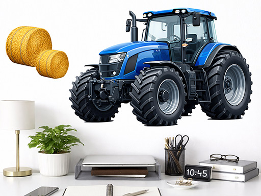 Modrý traktor