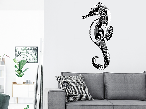 Nálepka na stenu s morským koníkom, Nálepky na stenu s morským koníkom, Dekorácia na stenu s morským koníkom, Samolepiaca dekorácia na stenu s morským koníkom, Samolepiaca tapeta s morským koníkom