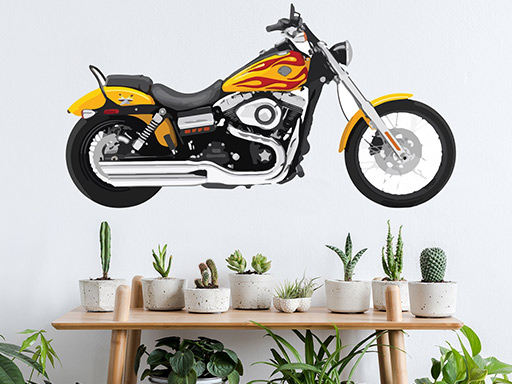 Motorka veterán samolepka na stenu, Motorka veterán nálepky na stenu, Motorka veterán dekorácie na stenu, Motorka veterán samolepiaci dekor na steny, Motorka veterán samolepiace tapety na stenu,