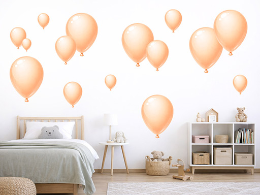 Oranžové nafukovacie balóniky