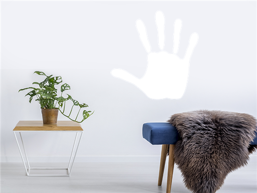 Odtlačok ruky samolepka na stenu, odtlačok ruky nálepka na stenu, odtlačok ruky dekorácia na stenu, odtlačok ruky samolepiaca dekorácia