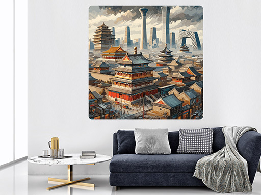 Peking samolepky na stenu, Peking nálepky na stenu, Peking dekorácie na stenu, Peking samolepiace nálepky na stenu