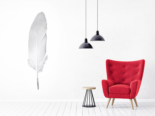 pierko samolepky na stenu, pierko nálepky na stenu, pierko samolepiace fólie na stenu, pierko lepiace dekorácie