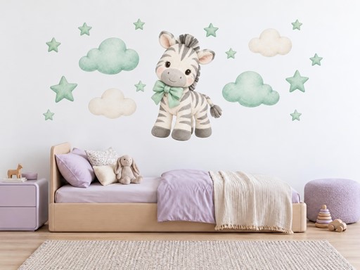 Plyšová zebra s mašlí