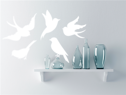 vtáky samolepky na stenu, vtáky dekorácie na stenu, vtáky nálepky na stenu, vtáky dekor na stenu, vtáky samolepiaca sada samolepiek