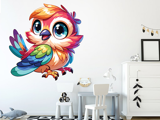 Pták 05 samolepky na zeď, Pták 05 dekorace na zeď, Pták 05 samolepící dekorace na zdi, Pták 05 nálepky na stěnu