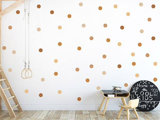 Bodky odtiene hnedej