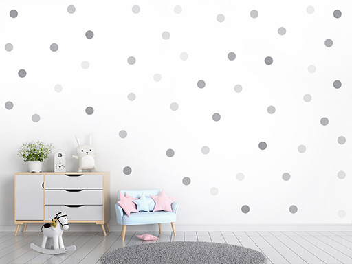 Bodky odtiene šedej