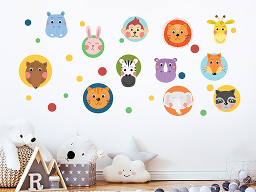 Bodky so zvieratkami samolepky na stenu, Bodky so zvieratkami nálepky na stenu, Bodky so zvieratkami dekorácie na stenu, Bodky so zvieratkami samolepiace nálepky na stenu, Bodky so zvieratkami detské samolepky na stenu, Bodky so zvieratkami samolepky na stenu, Bodky so zvieratkami detské nálepky na stenu Bodky so zvieratkami nálepky na stenu pre deti