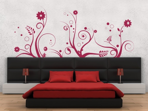 Nálepky na stenu zo série Kvetiny, Nálepky na stenu zo série Kvetiny, Dekorácia na stenu zo série Kvetiny, Samolepiaca dekorácia na stenu zo série Kvetiny, Samolepiaca tapeta zo série Kvetiny