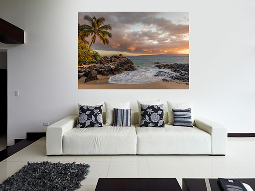 Romantická pláž samolepka na stenu, Romantická pláž plagát na stenu, Romantická pláž plagát dekorácie na stenu, Romantická pláž plagát na stenu, Romantická pláž plagát na stenu