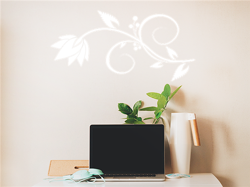 Nálepky na stenu s rastúcimi rastlinami, Dekorácie na stenu s rastúcimi rastlinami, Samolepiace dekorácie na stenu s rastúcimi rastlinami, Nálepky na stenu s rastúcimi rastlinami