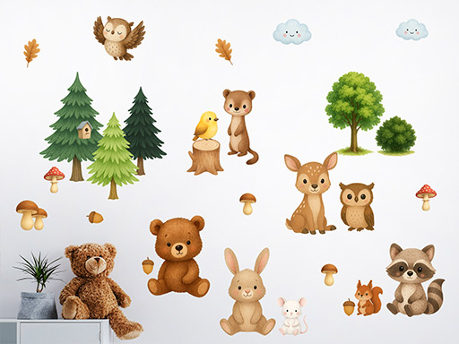 Roztomilé lesné zvieratká