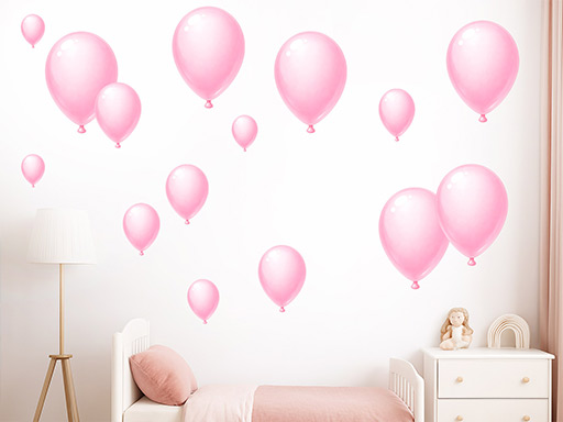 Ružové nafukovacie balóniky