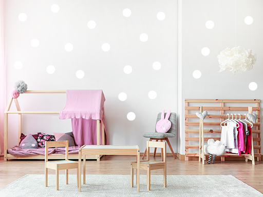 Sada 50 bodiek samolepky na stenu, Sada 50 kruhov nálepky na stenu, Sada 50 kruhov dekorácie na stenu, Sada 50 kruhov samolepiace nálepky na stenu