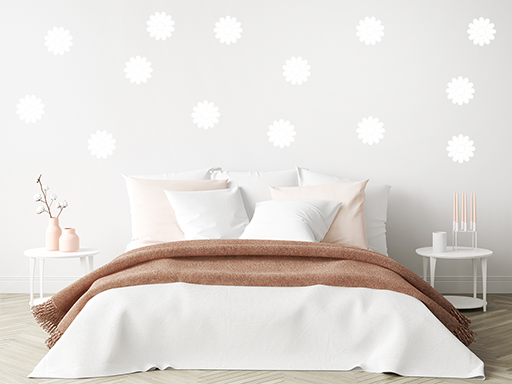 Sada 50 kvetov 2 samolepky na stenu, Sada 50 kvetov 2 nálepky na stenu, Sada 50 kvetov 2 dekorácie na stenu, Sada 50 kvetov 2 samolepiace nálepky na stenu