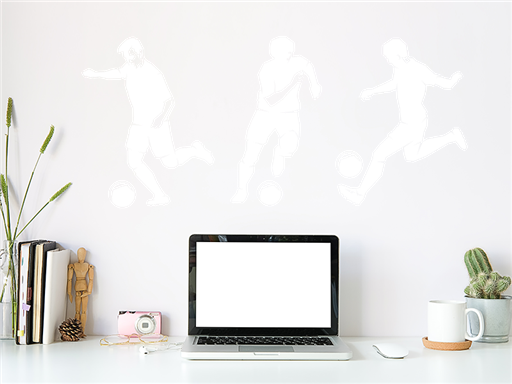 Sada futbalistov 2 samolepky na stenu, Sada futbalistov 2 nálepky na stenu, Sada futbalistov 2 dekorácie na stenu, Sada futbalistov 2 samolepiace nálepky na stenu