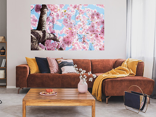 Sakura samolepka na stenu, Sakura plagát na stenu, Sakura plagát dekorácie na stenu, Sakura plagát na stenu, Sakura plagát na stenu