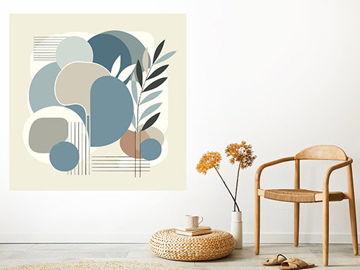 Skandinávská koláž samolepky na zeď, Skandinávská koláž nálepky na zeď, Skandinávská koláž dekorace na zeď, Skandinávská koláž samolepící nálepky na zeď