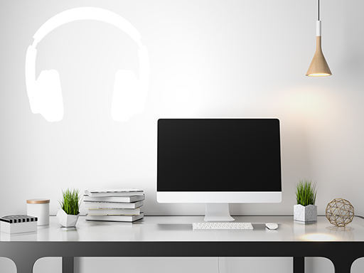 Slúchadlá samolepky na stenu, slúchadlá nálepky na stenu, headphones, nálepky na stenu, slúchadlá dekorácie na stenu