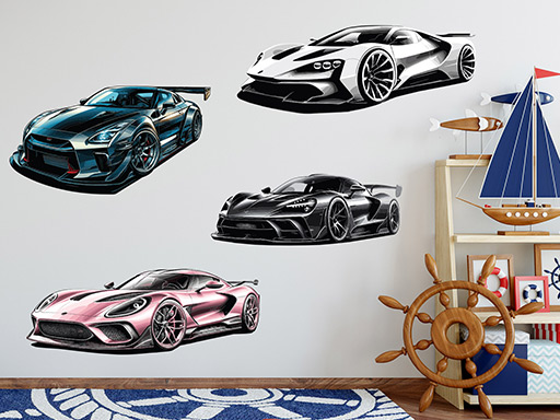 Športové autá sada