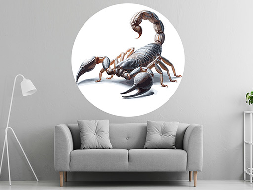 Škorpión samolepka na stenu, škorpión nálepka na stenu, škorpión samolepiace dekorácie na stenu, dekoratívne samolepka škorpión
