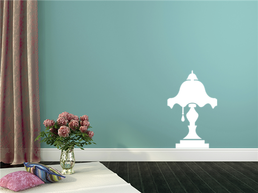 Stolová lampa nálepka na stenu, Stolná lampa nálepky na stenu, Stolná lampa dekorácie na stenu, Stolná lampa samolepiaci dekor na steny, Stolná lampa samolepiace tapety na stenu