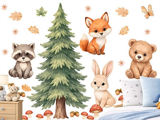 Strom a lesné zvieratká