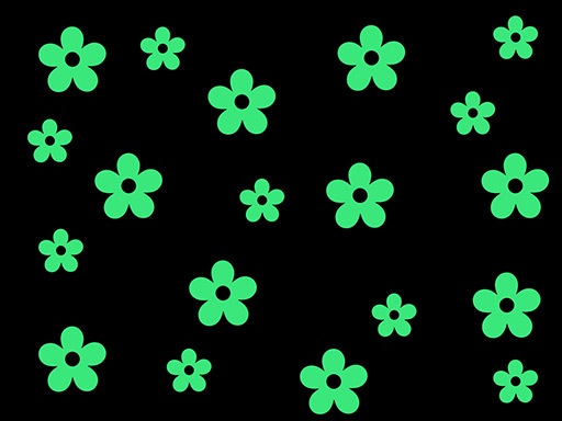 Svietiace kvety samolepky na stenu, Svietiace kvety nálepky na stenu, Svietiace kvety dekorácie na stenu, Svietiace kvety samolepiace nálepky na stenu