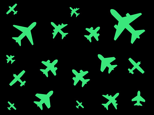 Svietiace lietadlá samolepky na stenu, Svietiace lietadlá nálepky na stenu, Svietiace lietadlá dekorácie na stenu, Svietiace lietadlá samolepiace nálepky na stenu