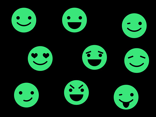 Svietiace smajlíci samolepky na stenu, Svietiace smajlíci nálepky na stenu, Svietiace smajlíci dekorácie na stenu, Svietiace smajlíci samolepiace nálepky na stenu