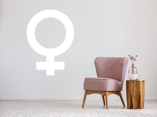 Symbol žena samolepky na stenu, Symbol žena nálepky na stenu, Symbol žena dekorácie na stenu, Symbol žena samolepiace nálepky na stenu