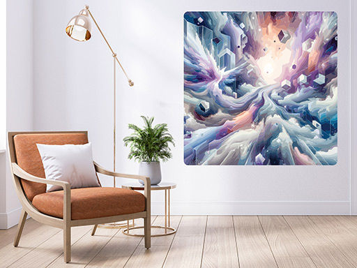 Tajemná abstrakce samolepky na zeď, Tajemná abstrakce nálepky na zeď, Tajemná abstrakce dekorace na zeď, Tajemná abstrakce samolepící nálepky na zeď