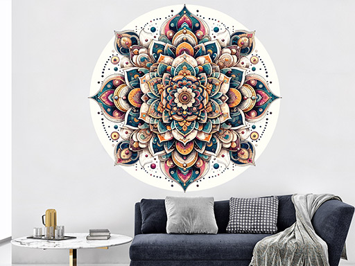 Úžasná mandala samolepky na stenu, Úžasná mandala dekorácie na stenu, Úžasná mandala samolepiace dekorácie na stene, Úžasná mandala nálepky na stenu
